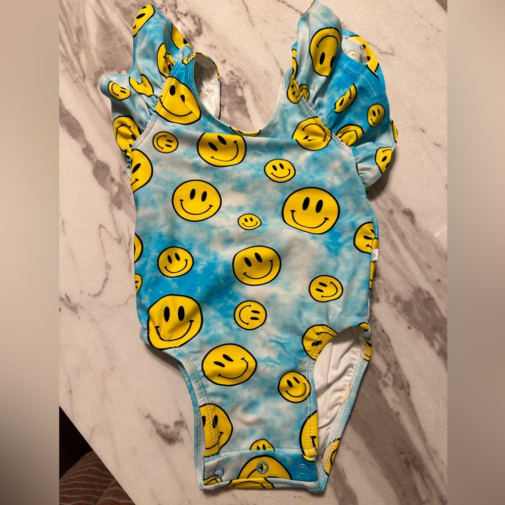 Posh Peanut Flutter Sleeve Swimsuit 12-18 M